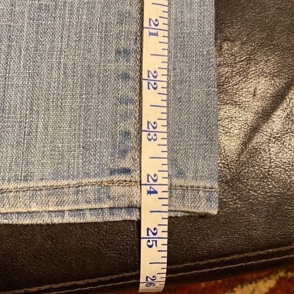 Aeropostale distressed crop jeans embroidered pockets size 1 / 2 - Picture 6 of 7